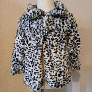 Toddler Girls Faux Fur Jacket Size 5